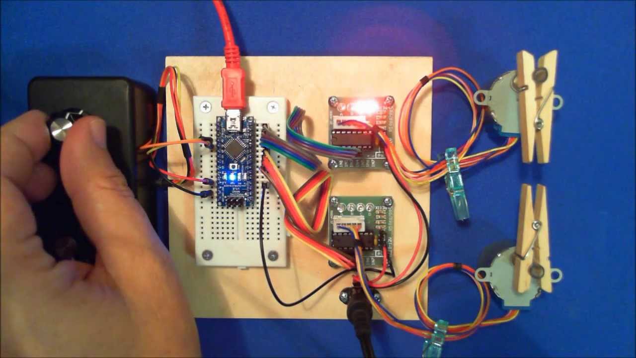 Arduino and two stepper motors youtube