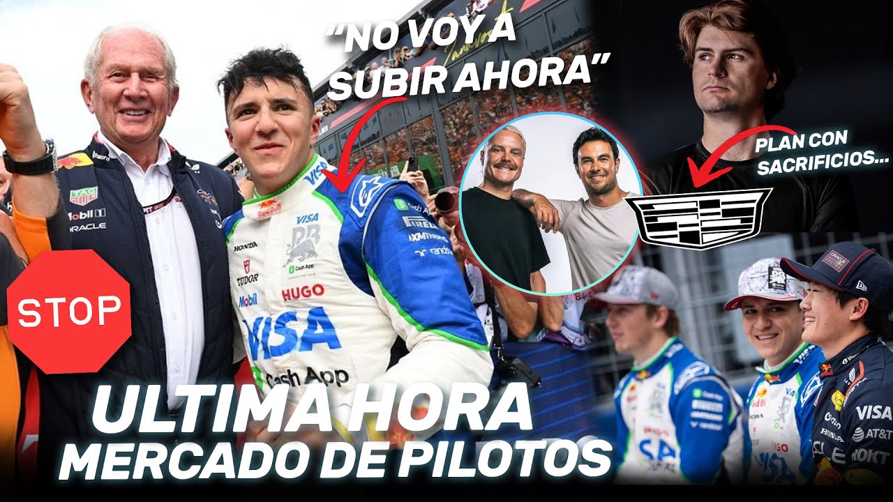 ¡¡ULTIMA HORA MERCADO de PILOTOS!! El PLAN de CADILLAC… HADJAR DETUVO su SUBIDA a RED BULL…