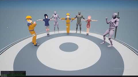 Naruto fighting game in UE4