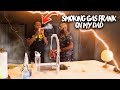 SMOKING GAS PRANK ON MY DAD... ( DID NOT END WELL...) | TyTheGuy
