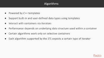 Getting Started with C++17 Programming : The Standard Template Library Architecture | packtpub.com