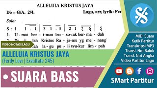 Download Lagu LAGU PENUTUP PASKAH Alleluya Kristus Jaya Suara BASS | Untuk Latihan MP3