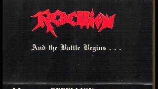 Rebellion - And the battle begins (1991, full album, lyrics)