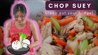 How do I clean out my fridge? an easy chop suey recipe chicken recipe!