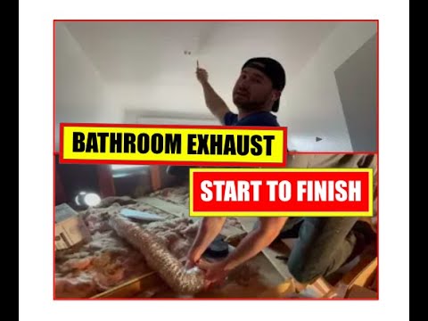 How to Install a Bathroom Exhaust Fan | How to Replace a Bathroom ...