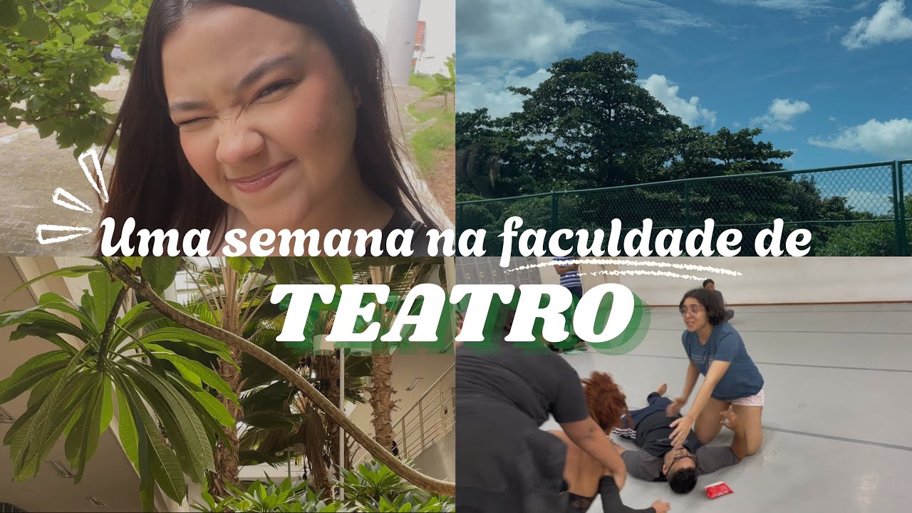 VLOG - Uma semana comigo na faculdade de TEATRO - YouTube