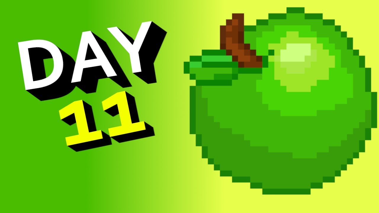 Daily Pixel art | 100 Days | Day 11 #apple #speedpaint - YouTube