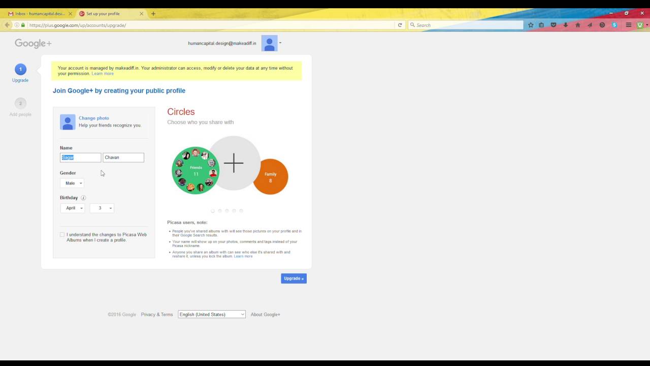 Gmail Name Change - YouTube
