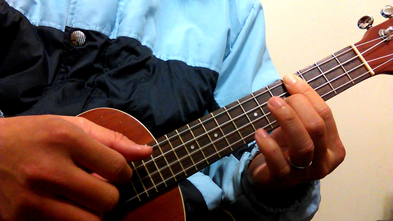 ukulele nursery rhyme one little fingere major chords