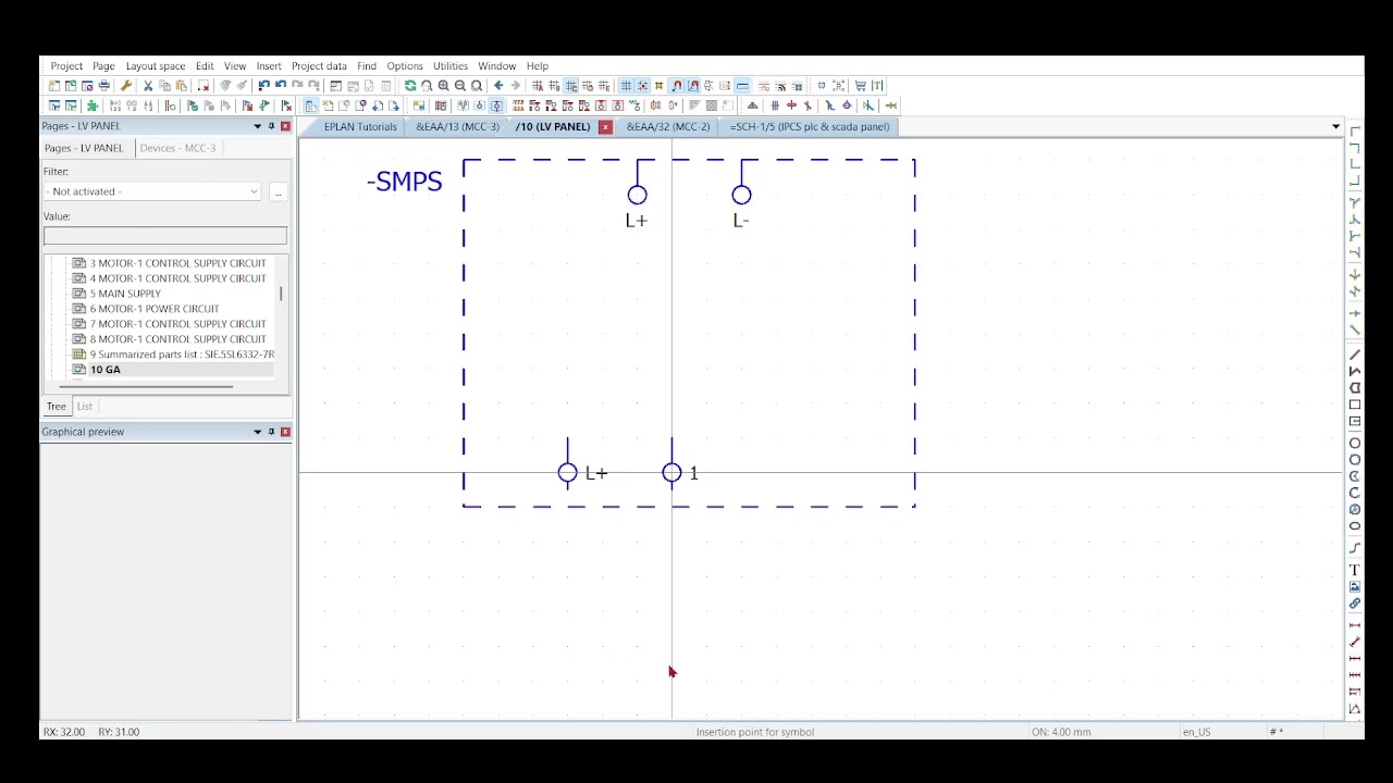 PLC ,BLACK ,STRUCTURE BOX in EPLAN ✍️☝️😊 