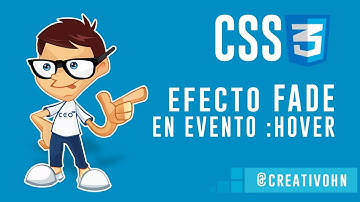 CSS3: Efecto fade en evento :hover