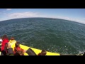 Incredible whale almost jumps over boat