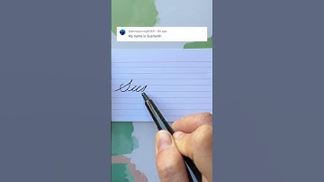 Sushanth - Learn to Write Your Name in Cursive