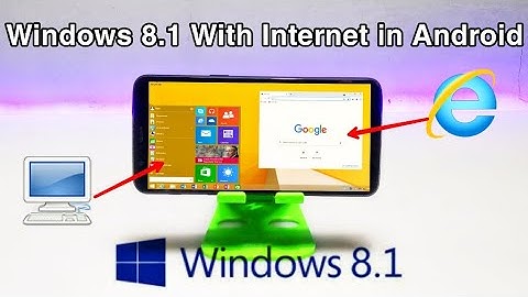 Windows 8.1 With Internet Access  Running In Android Smartphone Using Limbo PC Emulator