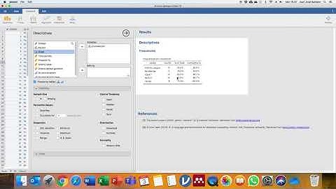 Análisis de frecuencias con JAMOVI