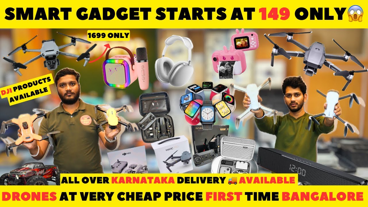 Drones and smart gadgets starts at just 149 only😱|First time in Bangalore|cheap drones at best price