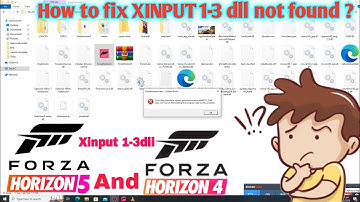 How to Fix Xinput 1_3.dll missing in Forza horizon 5 and Forza 4 #viral #fix #fixproblem