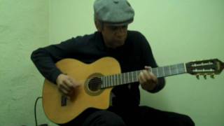 brontis- washburn c 64sce electric classical spanish guitar demo