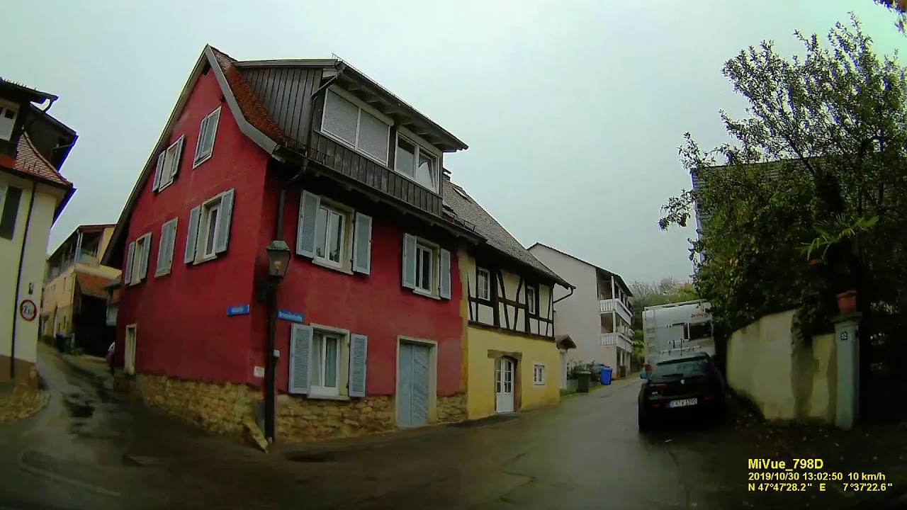 D: Vögisheim. Stadt Müllheim. Landkreis Breisgau-Hochschwarzwald. Ortsdurchfahrt. Oktober 2019