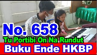Live... Young Organist | Buku Ende HKBP No. 658 : 1-3  TU PORTIBI ON NA RUNDUT | Rogate Music Rohani