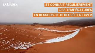Il neige dans le Sahara algérien