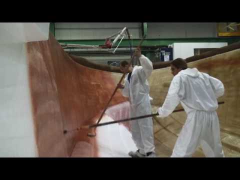 Sealine spray layup from Motor Boat &amp; Yachting - YouTube