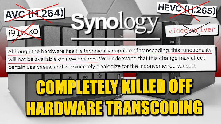 Synology Kills Graphics Drivers and HEVC & H.264 HW Transcoding on the J4125 NAS (DS225+ & DS425+)