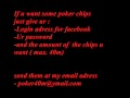 Free Texas Holdem poker chips for Facebook - YouTube