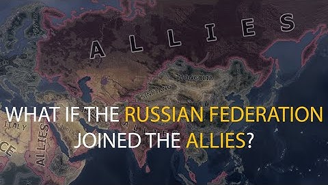 HOI4 Timelapse - What if the USSR formed the Russian Federation and joined the Allies in WW2?
