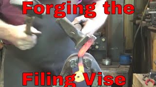 Forging a filing vise  part 1  blacksmith tools