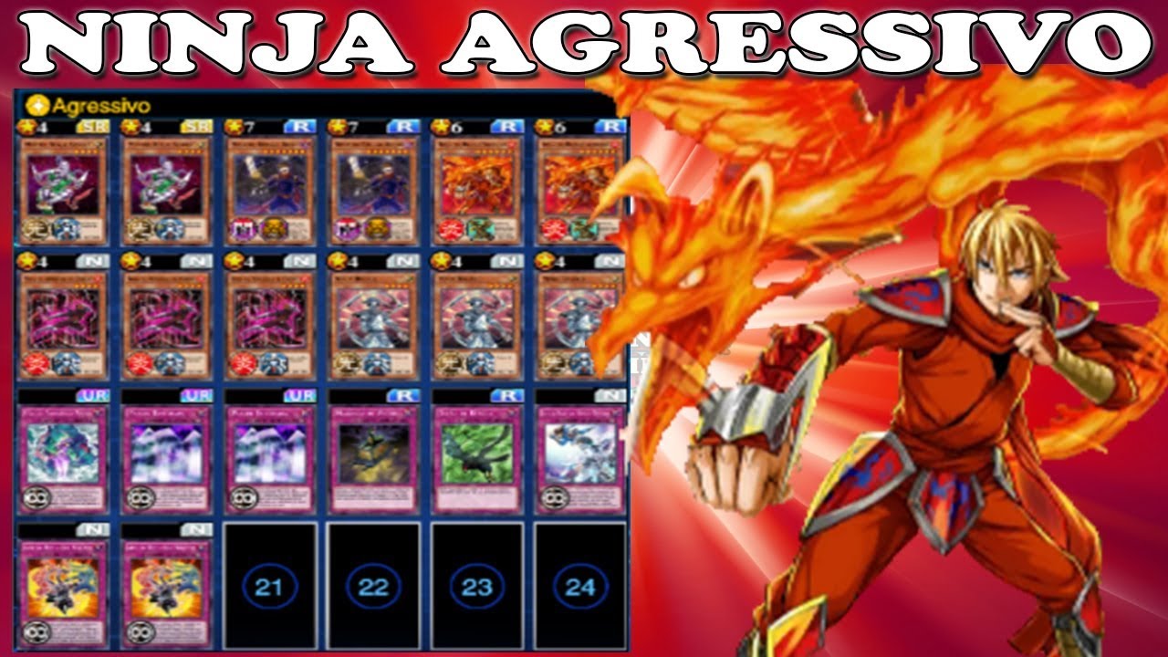 novo deck ninja agressivo yu gi oh duel links youtube