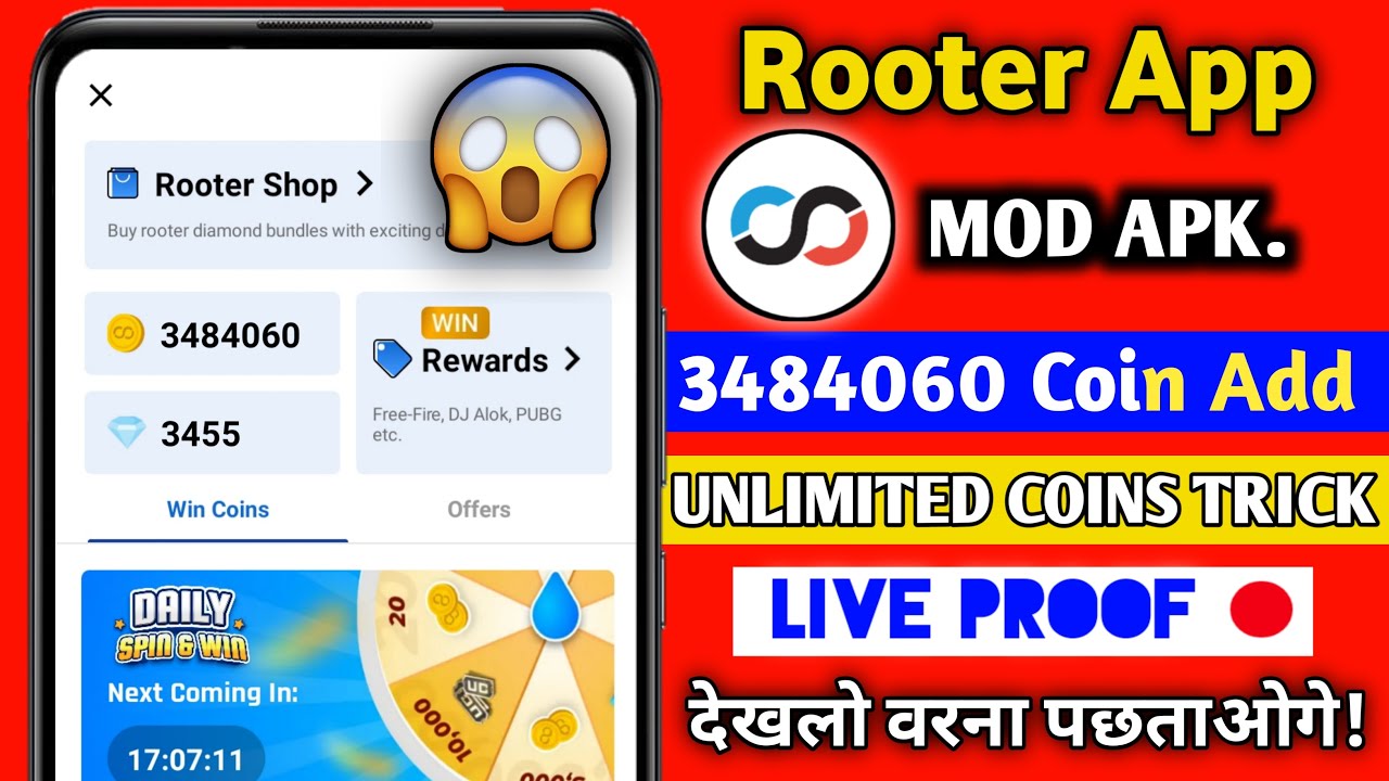 rooter mod apk unlimited coins  Rooter App Se Coin Kaise Kamaye
