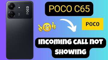 Incoming call not showing problem POCO C65 || How to solve the Incoming call not showing problem
