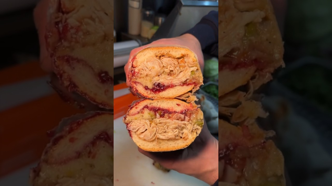 The HOLIDAY HERO from Compton’s in Greenpoint, Brooklyn NYC! Thanksgiving leftovers! #DEVOURPOWER