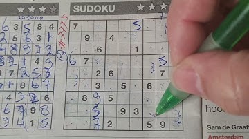 Wednesday. Bonus Extra edition (#7775) Four Stars Sudoku puzzle. 01-10-2024 part 2 of 4