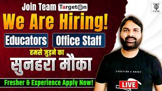 We Are Hiring Fresher and Experience हमसे जुड़ने का सुनहरा मौकाGolden Chance Ravi P Tiwari TargetOn