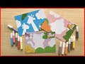 Sand painting animal penguin chick cat, how to painting with sand, sand art kit (Chim Xinh channel)