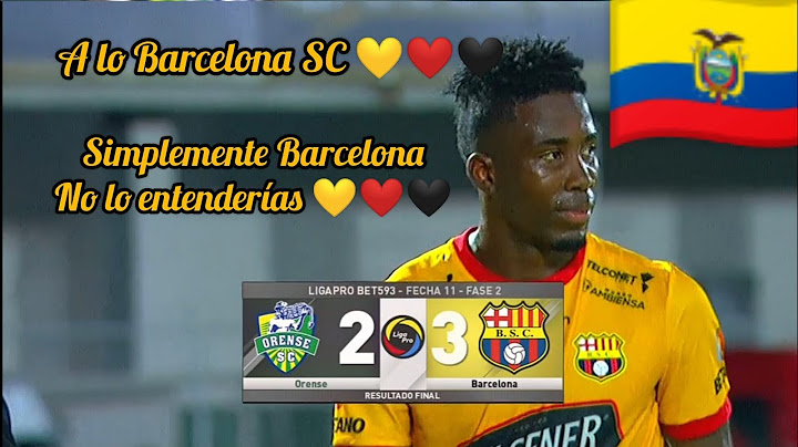 Resumen del partido de Barcelona SC 3 - 2 Orense 💛❤️🖤