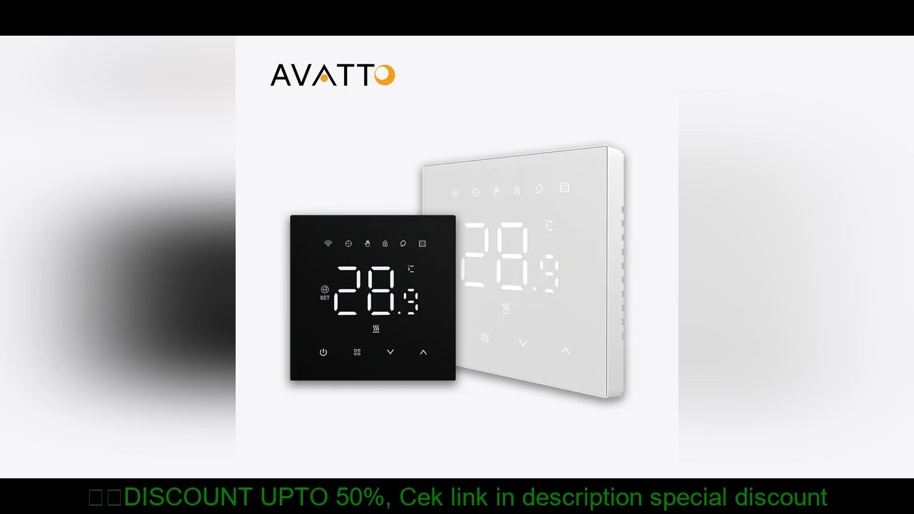 AVATTO Tuya WiFi Heating Thermostat 220v,Smart Electric Water Floor Heating Temperature Controller f