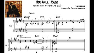 How Will I Know (piano transcription) - Stevie Wonder