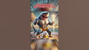 MÈO CON VÀ BỐ GẶP TAI NẠN MÁY BAY #ai #cat #cutecat #mèo #tralalerotralala #cásấu #máybay