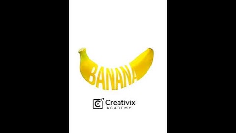 Banana text effect in photoshop