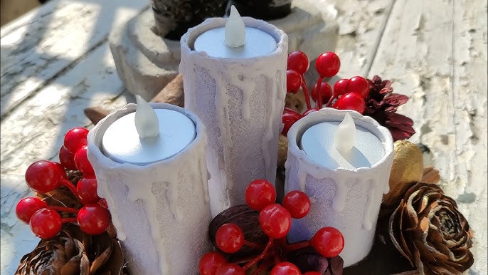 Finte Candele - Faux Candles - Tutorial DIY di Creaidee 