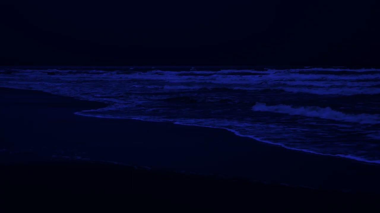 Night Ocean Waves for Deep Sleep 🌙 10 Hours of Calm Sea Sounds for Healing & Relaxation