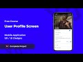 User Profile Screen ChatGo Messenger Mobile Application ux ui design adobe xd tutorial
