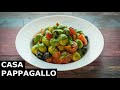 Gnocchi di pane con pesto di rucola, pomodorini e olive S3 - P111