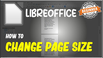 Libreoffice How To Change Page Size