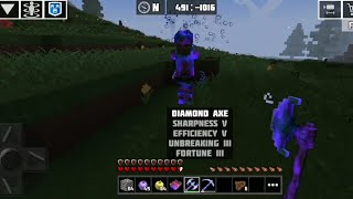 PlanetCraft: Zombie with maxed thorns 3 G set and max sword vs me 😰 [Planet of Cubes/Planet Craft]