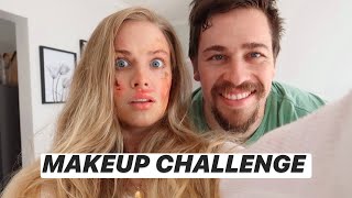 NOT MY ARMS CHALLENGE: Jess doing her Makeup with Bren’s arms | Jess&amp;Bren Vlog #44