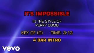 Perry Como - It's Impossible (Karaoke) chords